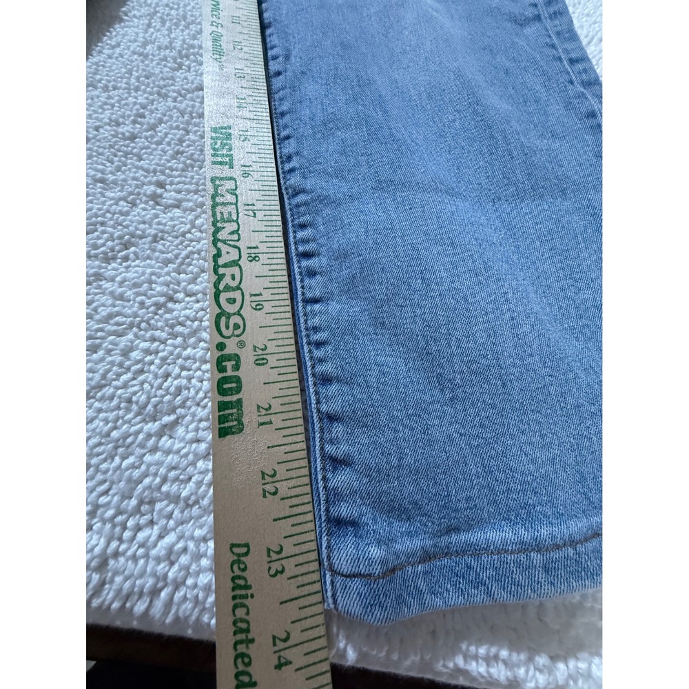 VTG Lands End Womens High Rise Straight Leg Jeans Light Wash Blue Denim - Picture 4 of 13